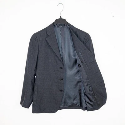 ISSEY MIYAKE HOMBRES Botón Oculto Blazer Chaqueta Carbón Negro Lana talla 1 Foto 1 de 4
