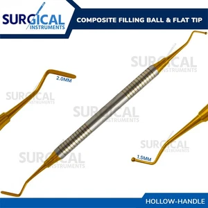 Relleno compuesto dental 1,5/2 mm bola puntas planas bruñdor dorado grado alemán - Imagen 1 de 8