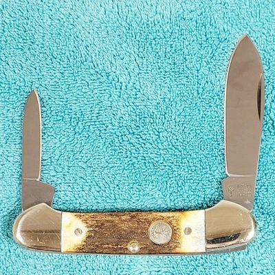 BOKER TREE BRAND POCKET KNIFE 2 BLADES 3" Closed SOLINGEN Stainless - Image 1 of 4