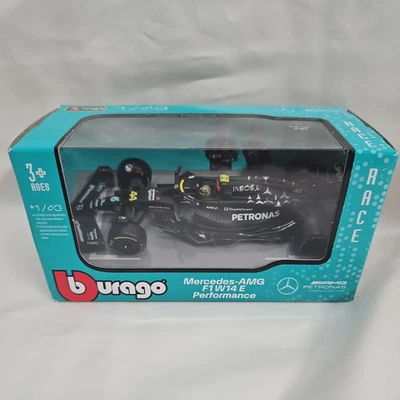 Bburago Lewis Hamilton #44 AMG Mercedes Formula 1 F1 W14 E 1/43 Diecast NEW NIB - Image 1 of 4