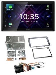 JVC DAB 2DIN MP3 Bluetooth USB Autoradio für Peugeot 308 07-09 silber - Bild 1 von 9