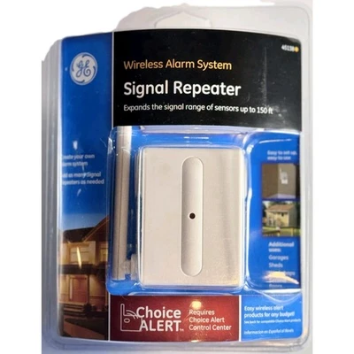 Беспроводная сигнализация GE Choice Alert повторитель сигнала расширяется на 150 футов 45138 НОВАЯ - Изображение 1 из 2