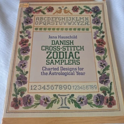 Dover Needlework Danish Cross Stitch Zodiac Samplers Pattern Book - Image 1 of 4