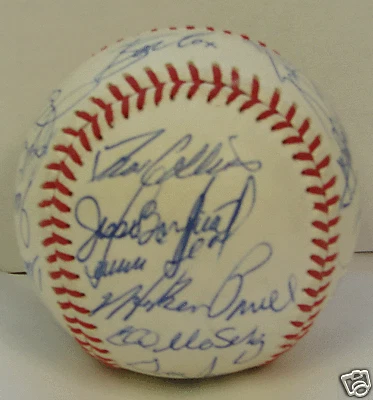 1983 TORONTO BLUE JAYS - Team signed ball 25 signatures - Image 1 of 2