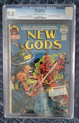 NEW GODS #7 - CGC 9.0 - Jack Kirby - 1st Steppenwolf - Darkseid - Image 1 of 3