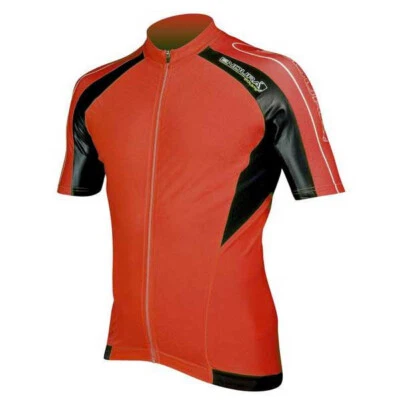 Camiseta de ciclismo para hombre Endura Equipe manga corta roja y negra talla XL  Foto 1 de 4