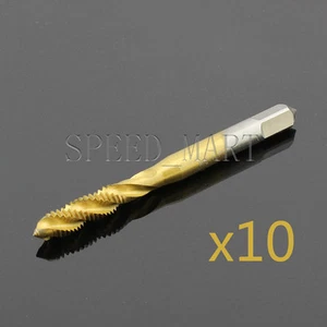 10 x M4x0.7 High Speed Steel HSS Screw Thread Metric Spiral Hand Tap Kit for CNC - Picture 1 of 5