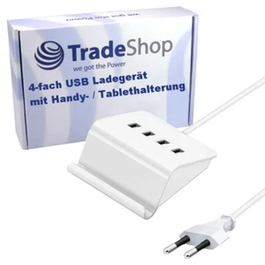 4A USB 4x Mehrfachstecker 4 fach Mehrfach Anschluss Ladegerät Netzteil Adapter - Afbeelding 1 van 6