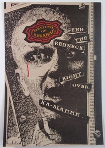 Blood Of Abraham Postcard Vtg 1993 Promo Ad Rare VHTF Benyad Mazik Future Profit - Picture 1 of 4