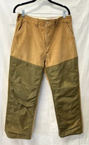 Vintage SAFTBAK Canvas Briar Hunting Pants Mens Size 34x28 Safety Back USA - Picture 1 of 5