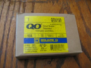 Square D QOU150 Circuit Breaker 1 Pole 50 Amps 120/240 V 50-60 hz - Picture 1 of 5