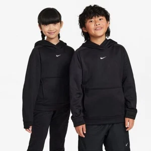 Nike Big Kids Therma Kangaroo Pocket Front FIT Training Hoodie Black Size M NWT - Picture 1 of 1