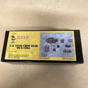 Greif GF001 1/35 Scale US Tank Crew Gear WWII/Korea Resin Detail Set - Picture 1 of 2