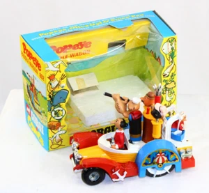 Corgi Comics Popeye Paddle Wagon MINT Die Cast Toy 1967 Original Box some wear - Picture 1 of 14