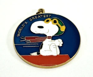 Vintage United Feature Syndicate 1965 Snoopy “Worlds Greatest” Key Pendant RARE! - Picture 1 of 4