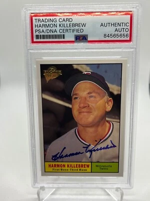 Harmon Killebrew 2003 Topps All-Time Fan Favorites Signed Autograph PSA DNA *6 - Image 1 of 2