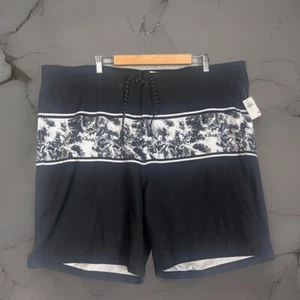 Old Navy California Board Shorts Men’s Mens Hybrid Swim Trunks Black Size 46 NWT - Picture 1 of 9