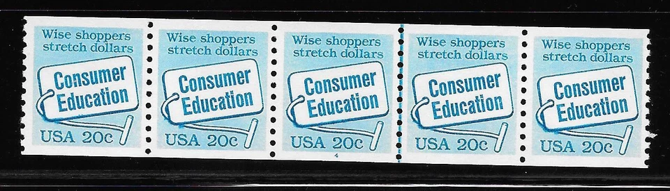 PNC5 Scott #2005--Plate #4, 20c Consumer Education, VF MNH Cat $40.00 - Image 1 of 1