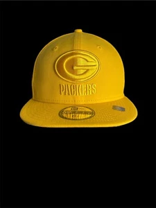 Green Bay Packers New Era Color Pack 59FIFTY Fitted Hat - Yellow Size 6 7/8 - Picture 1 of 7