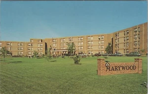Marywood retirement apartments Manassas Virginia exterior autos postcard A866 - Picture 1 of 2