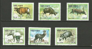 Viét Nam 1988 animaux protégés Y&TN°876 à 881 6 timbres oblitérés /T8437 - Imagen 1 de 1
