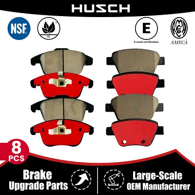 Front & Rear Carbon Fiber Ceramic Brake Pads Fit for Volkswagen Passat 2012-2014 - Image 1 of 4