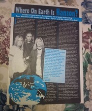 Hanson pin up clipping teen magazine Zac Ike Taylor brothers E