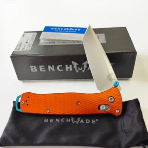 Benchmade Bailout 537-2301 CPM-3V Blade Tanto Orange Aluminum Folding Knife NEW~ - Picture 1 of 10