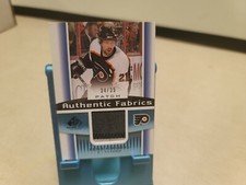 2013 SP Game Used Authentic Fabrics Patch Peter Forsberg Light Wear /35
