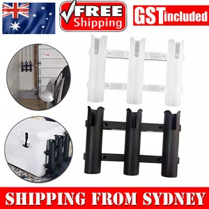 3 Tube Fishing Rod Holder Bracket Boat Kayak Rod Rack Mounted Fishing Rack AUS - Picture 1 of 15