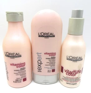 L'OREAL VITAMINO COLOR INCELL SHAMPOO & CONDITIONER & SMOOTHING CREAM - Picture 1 of 2