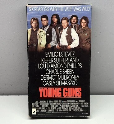 Young Guns VHS 1988 Video Tape Original VTG 80s Western Movie Diamond Phillips Foto 1 de 4