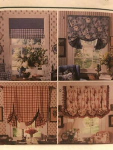 Butterick Pattern 5290 WAVERLY WINDOW SHADES Four Styles Country Home Decor - Picture 1 of 2
