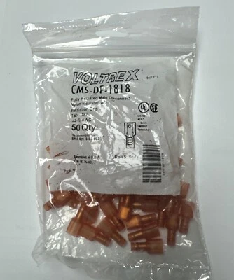 Terminales de desconexión rápida Voltrex CFS-DF-1818 bolsa de 50 piezas Foto 1 de 2