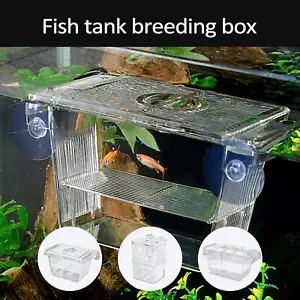 Baby Fish Hatchery Isolation Net Fish Tank Aquarium Fish Breeding Breeder Box - Picture 1 of 14