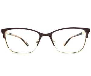 Nine West Eyeglasses Frames NW1089 210 Brown Gold Cat Eye Full Rim 52-16-135 - Picture 1 of 11