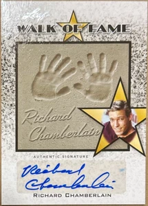 2011 LEAF WALK OF FAME RICHARD CHAMBERLAIN SIGNED AUTO CARD #WF-RC1 pop century - Picture 1 of 2