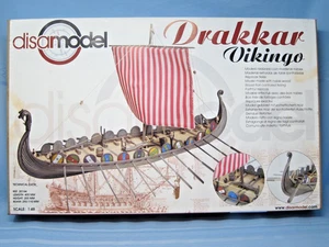DISAR MODEL DISARMODEL DRAKKAR VIKINGO HOLZSCHIFF MODELLBAUSATZ WIKINGER DRACHENBOOT - Bild 1 von 11