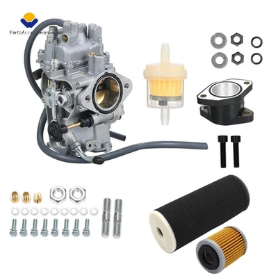 Filtro de aceite de carburador y filtro de aire para 87-04 Yamaha Warrior Wolverine 350 YFM350 Foto 1 de 4