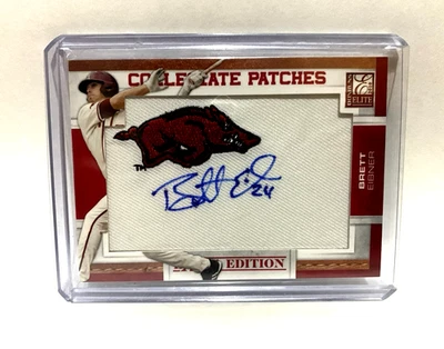 2010 Donruss Elite Auto Collegiate Patches Signings /125 Brett Eibner BE RPA - Image 1 of 2