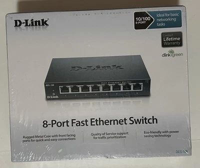 D-Link  DES (DES-108) 8-Ports External Switch - Image 1 of 4