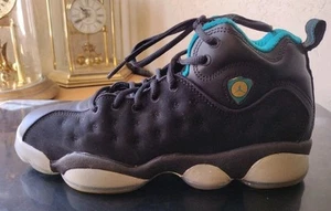 Nike Air Jordan Youth 6.5Y Jumpman Team Pro II 874749-003 Black/Teal. sehr guter Zustand - Bild 1 von 18