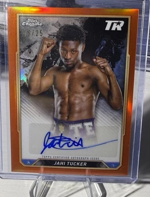 Refrator automático laranja 2024 Topps Chrome boxe Jahi Tucker /25 - Imagem 1 de 2