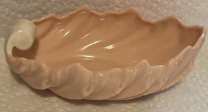 Vintage Pink Lenox Acanthus Shell Leaf Trinket Bowl Candy Dish Porcelain USA - Picture 1 of 5