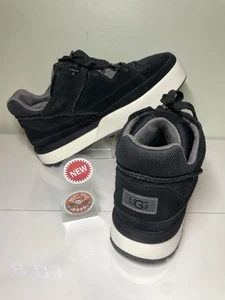 UGG - Size M11.5/ W12.5 - Goldencush Platform Suede Sneakers Black Unisex - NEW - Picture 1 of 13