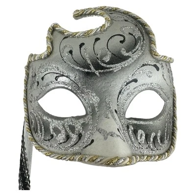 CARNAVAL VENECIANO PALO DE MANO MÁSCARA DE OJOS BAILE MASCARADA FIESTA 3D MARDI GRAS Foto 1 de 4