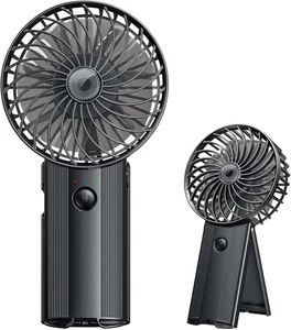 Mini Handventilator Wiederaufladbar USB, 4 Geschwindigkeiten Tragbarer Persönlicher Lüfter - Bild 1 von 6