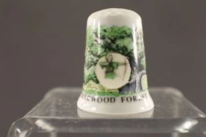 Birchcroft Fingerhut SHERWOOD FOREST Ausschnitt Rotkehlchen Kapuze Nähen Souvenir - Bild 1 von 7