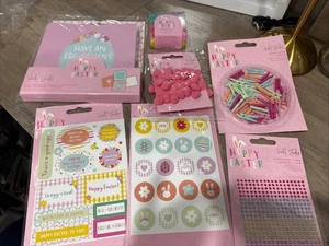 NUEVO Hoppy Pascua Violeta Estudios Kit para Hacer Tarjetas Paquete Pegatinas Tarjetas de Papel Gemas - Imagen 1 de 3