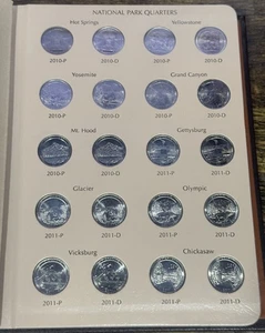 2010-2021 America The Beautiful Quarter Set In Dansco Album (112 Coins) - Picture 1 of 7